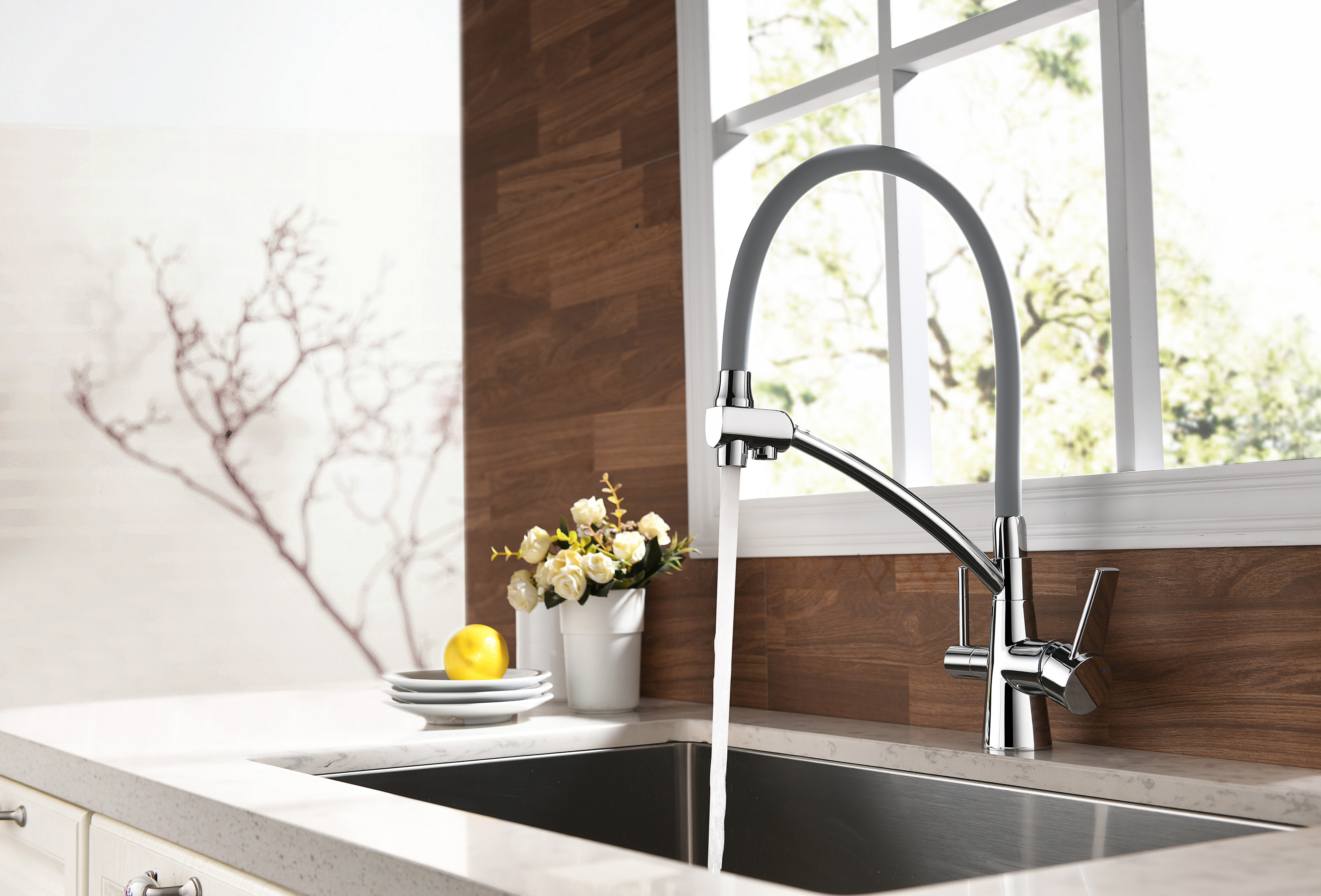 Смеситель для кухонной мойки Lemark Comfort (LM3071C-Gray) Смеситель для кухонной мойки Lemark Comfort (LM3071C-Gray) - фото 2