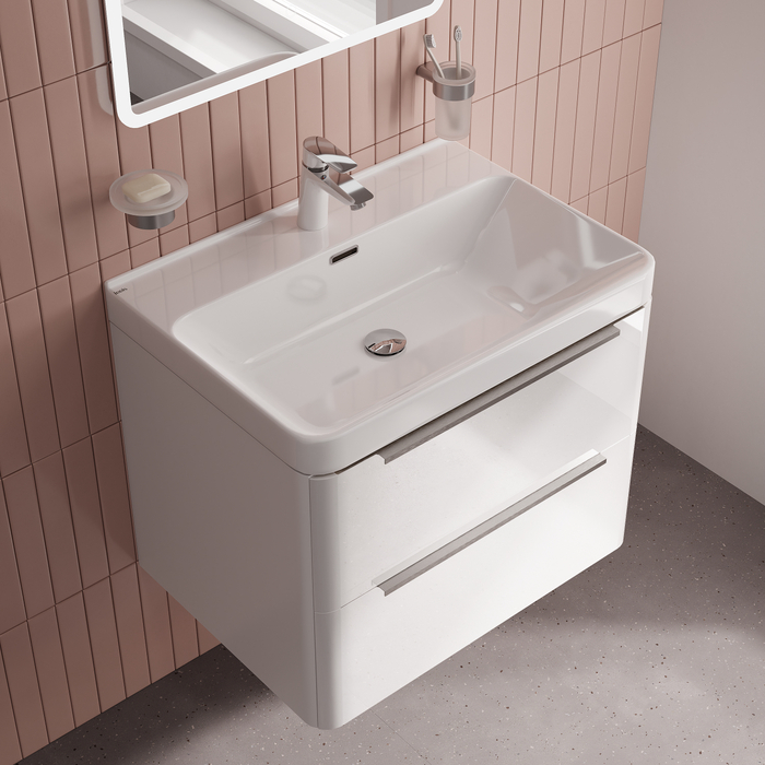 Тумба с умывальником IDDIS Cloud X подвесная, 70 см, белый (CLX70W0i95K) - фото 6