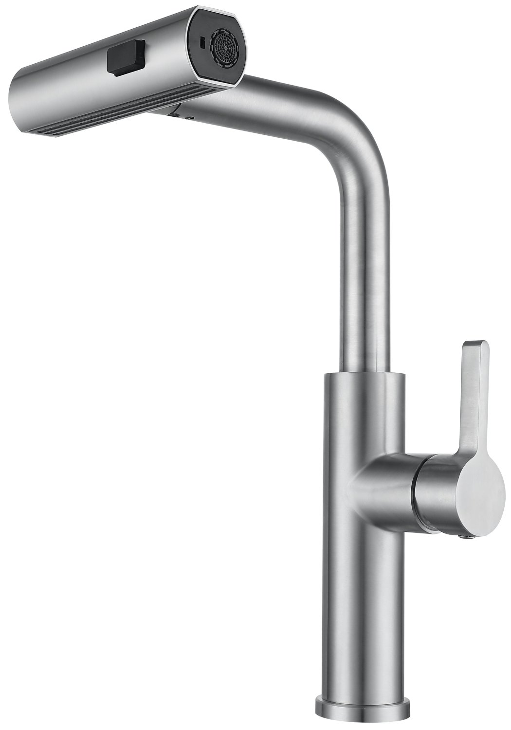 Смеситель для кухни ПРОФСАН STEEL с выдвижной лейкой (PSM-300-96)