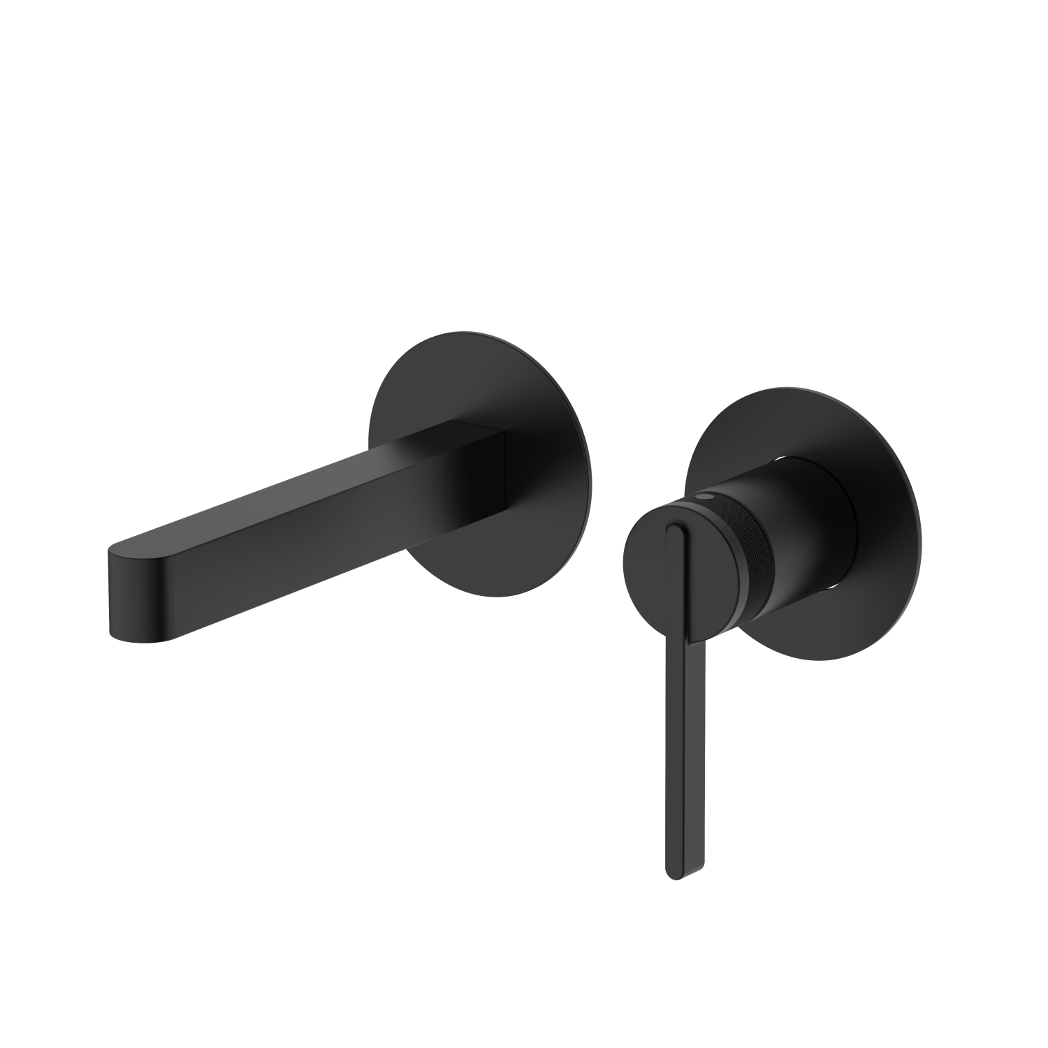 Смеситель для раковины DQ Bonn встраиваемый настенный черный (DA1704405) - фото 1