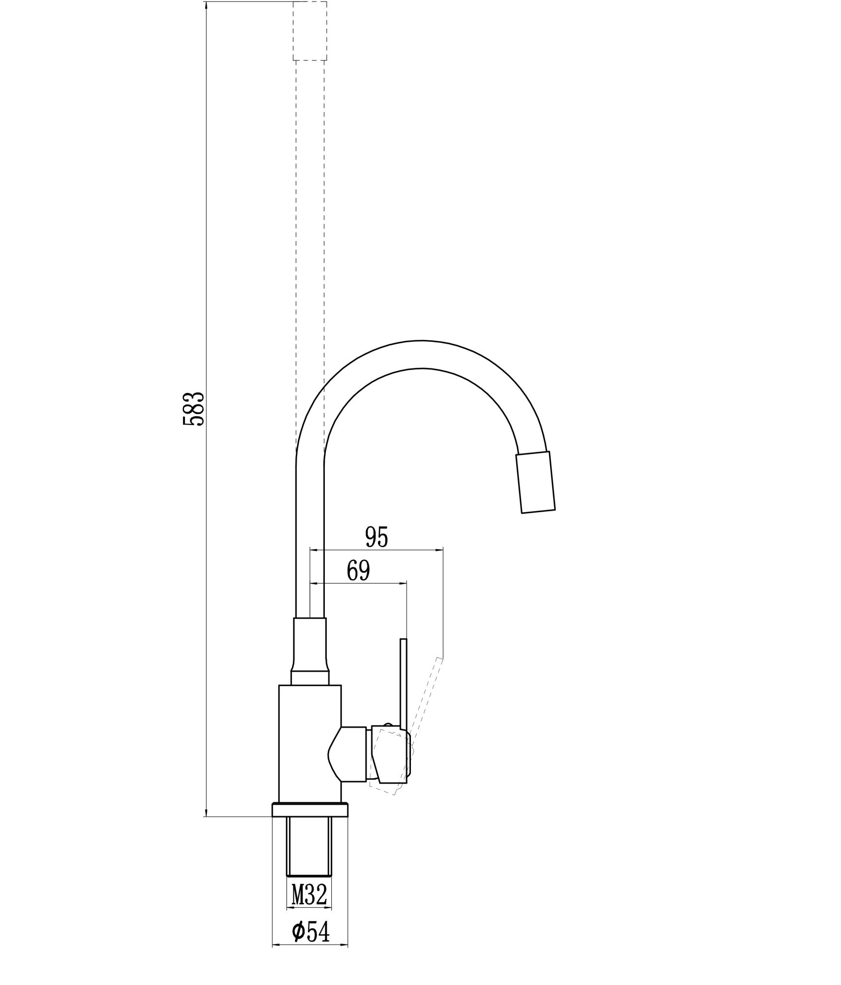 Смеситель для кухонной мойки Savol (S-3002A12) - фото 2