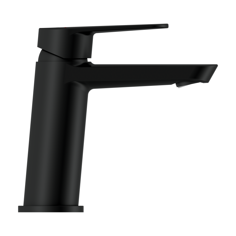 Смеситель для раковины CERSANIT LARA средний однорычажный черный (68152) - фото 6