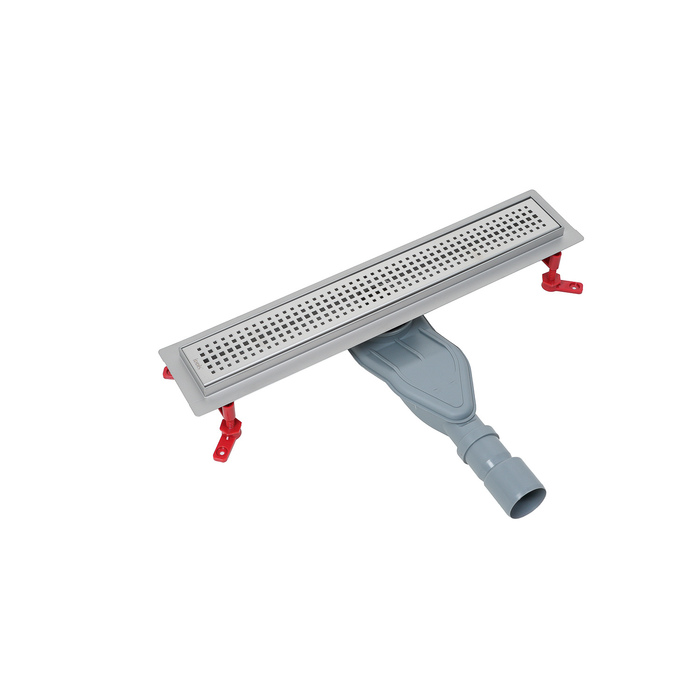 Лоток душевой, сифон 360, комбинированный затвор, перфорированная решетка, 500мм, хром, IDDIS, 975B5SB20DZ - фото 1