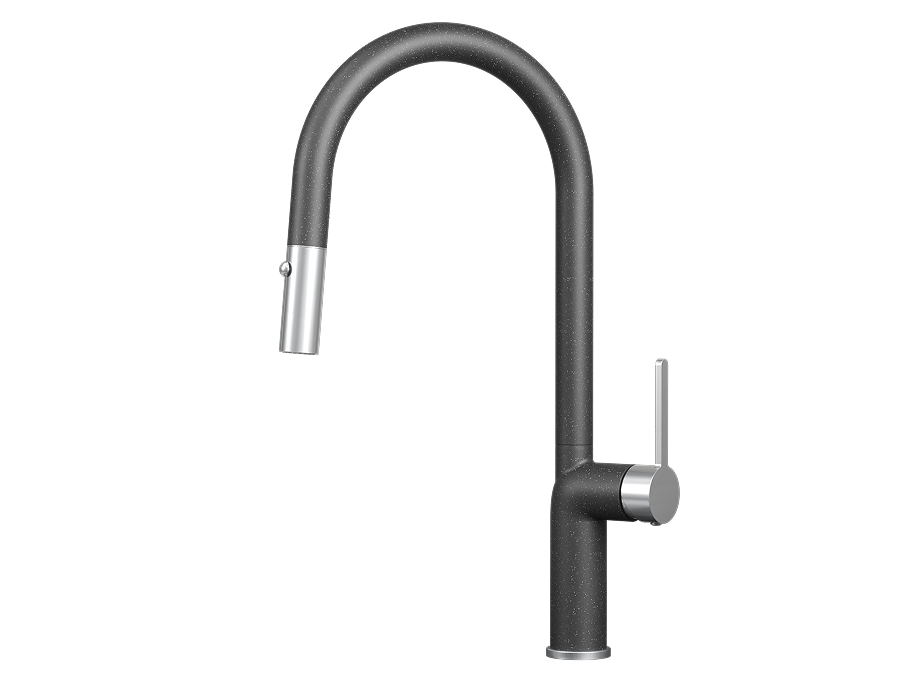 Смеситель для кухни GRANULA (9010, ЧЕРНЫЙ) - фото 1