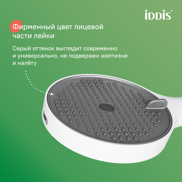 Лейка для душа, белый матовый, Aiger, IDDIS, AIG4FW0i18 - фото 4