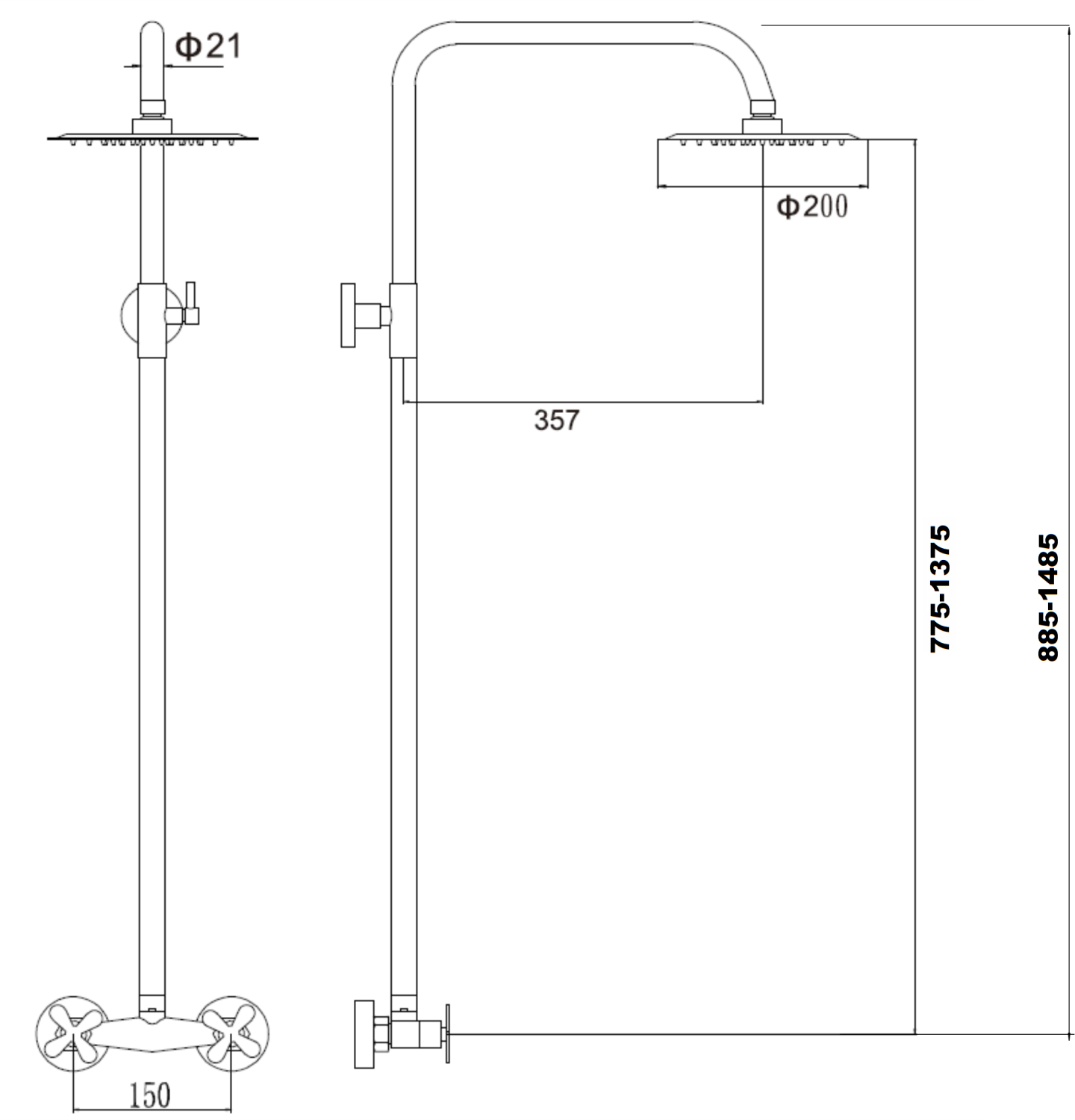 Душевая стойка Fmark (FS8505) - фото 2