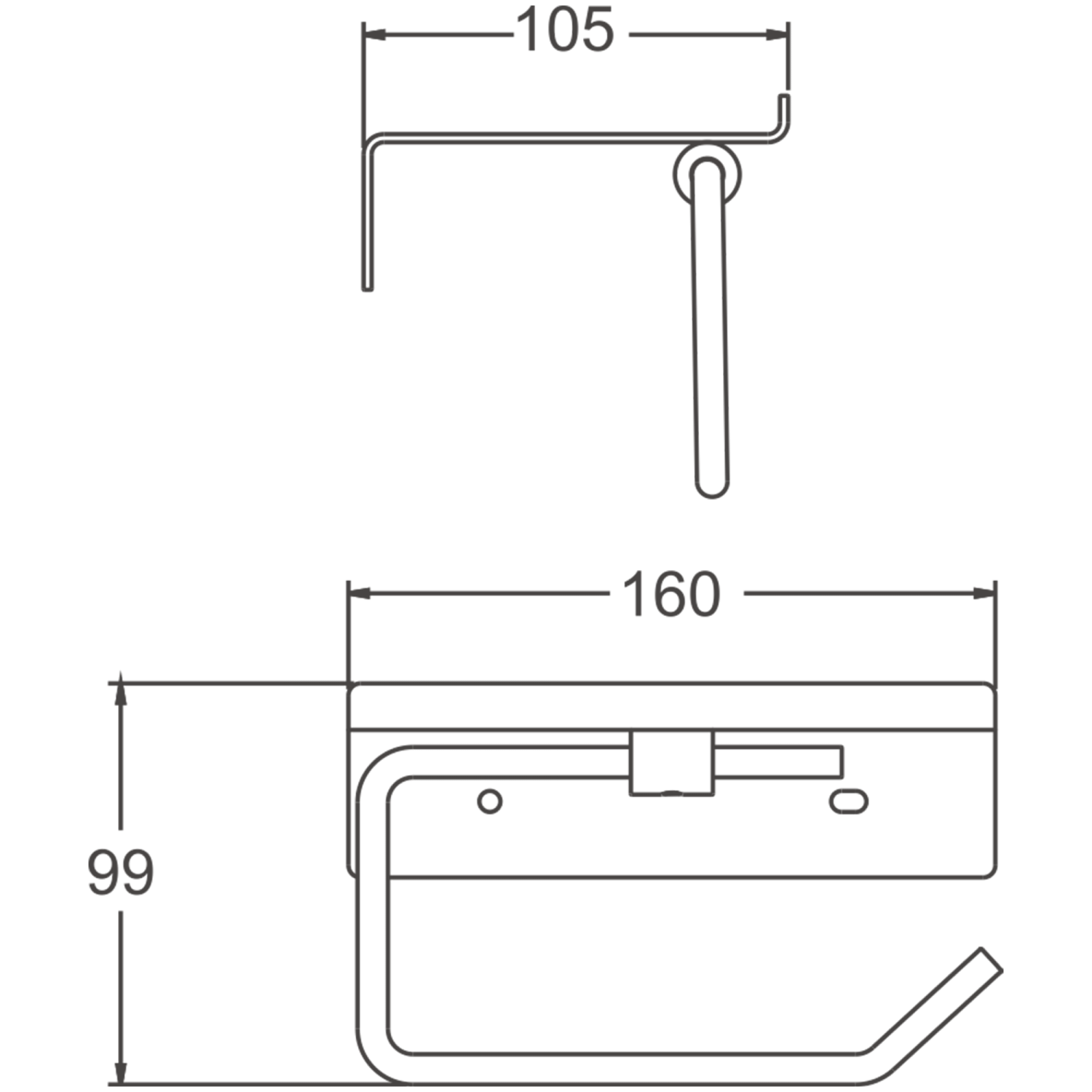 Держатель для туалетной бумаги BELZ белый (B9001-8) - фото 2