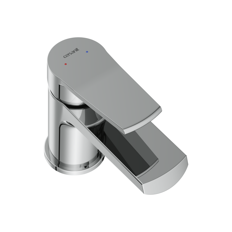 Смеситель для раковины CERSANIT CITY однорычажный хром (68402) - фото 2