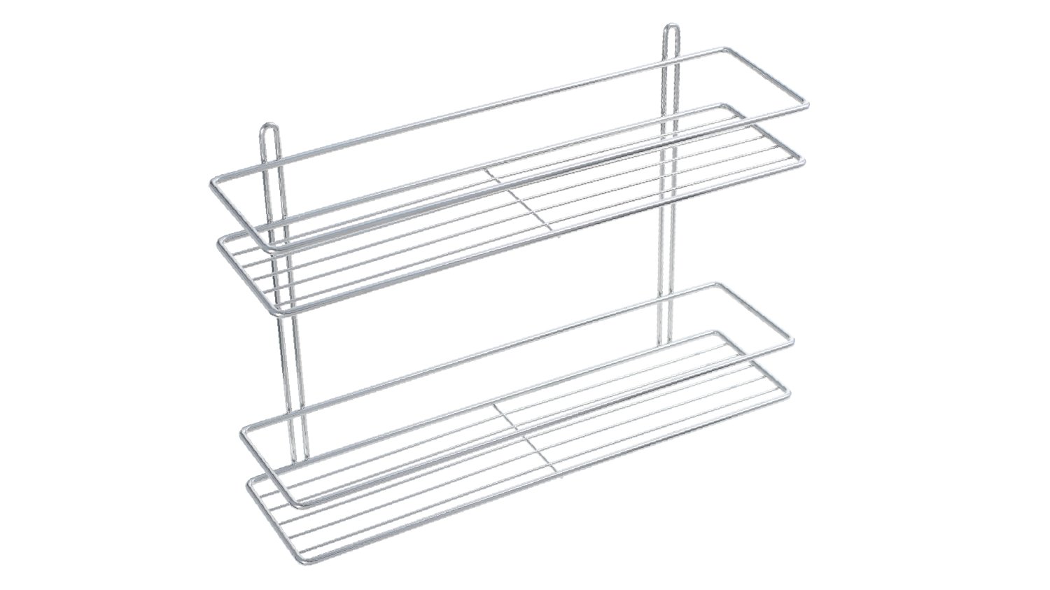 Полка Fixsen прямая двухэтажная цвет серый (FX-730-2)