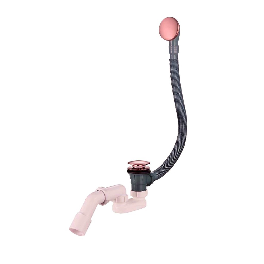 Слив-перелив для ванны Raglo автоматический (клик-клак), латунь/пластик, матовая медь (R600.31.33)