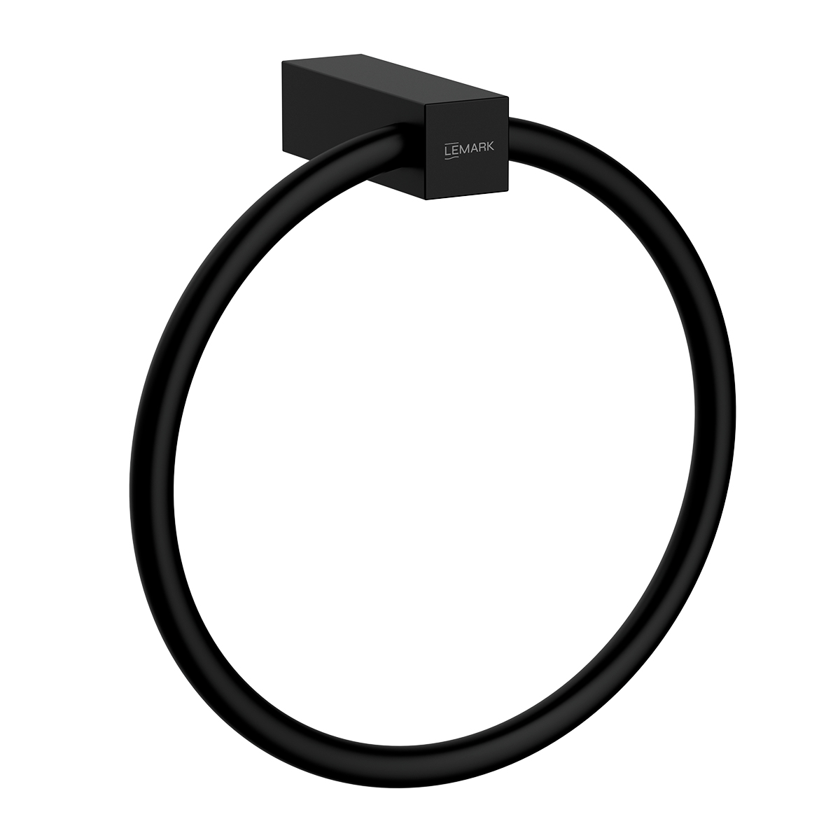 Полотенцедержатель Lemark VALDAY настенный, сталь, матовый черный (LMA-8113S2-BL)