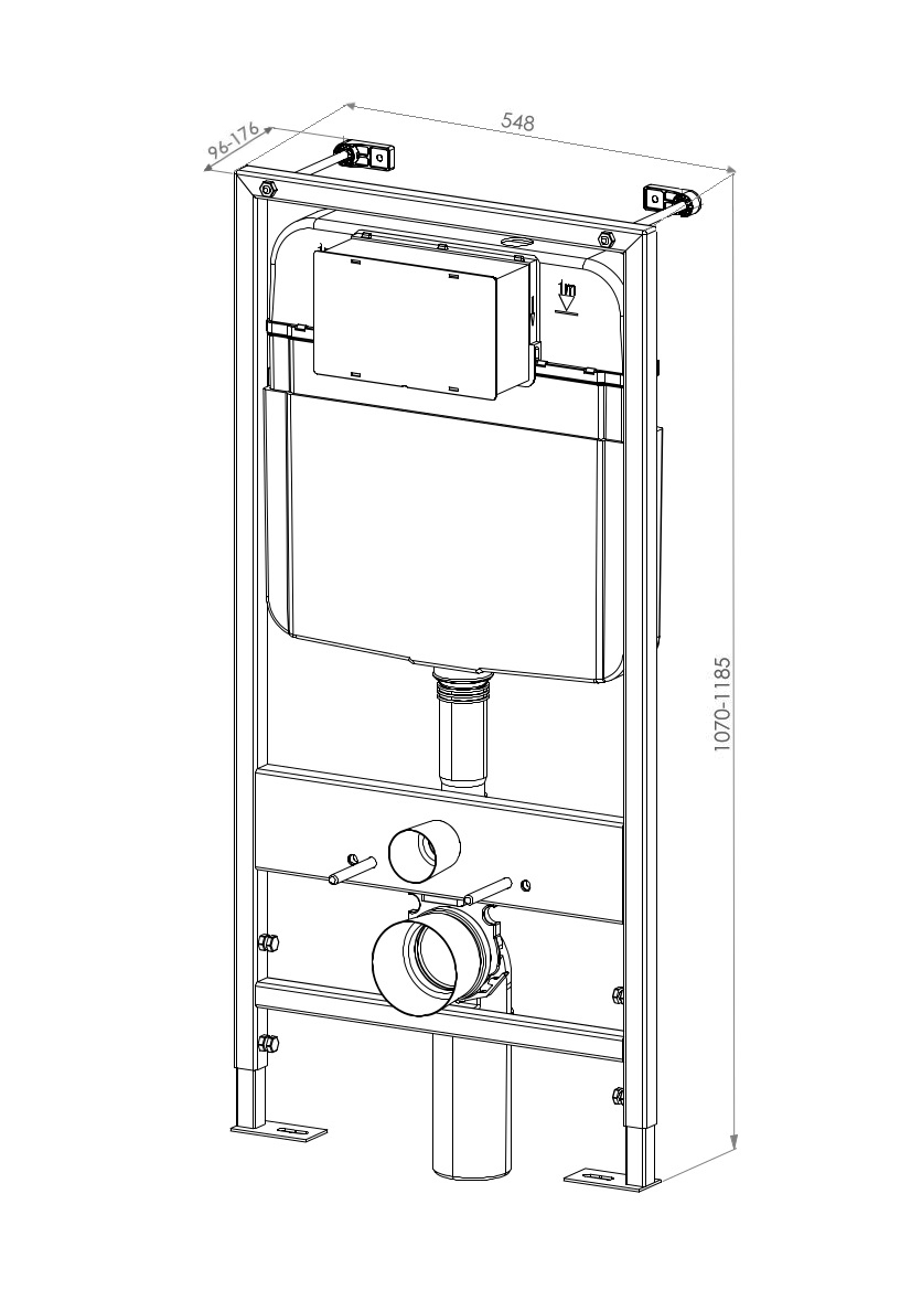 Комплект DK DS1021602 унитаз DT1026016, инсталляция DI8055119, клавиша смыва DB1519016 Комплект DK DS1021602 унитаз DT1026016, инсталляция DI8055119, клавиша смыва DB1519016 - фото 5