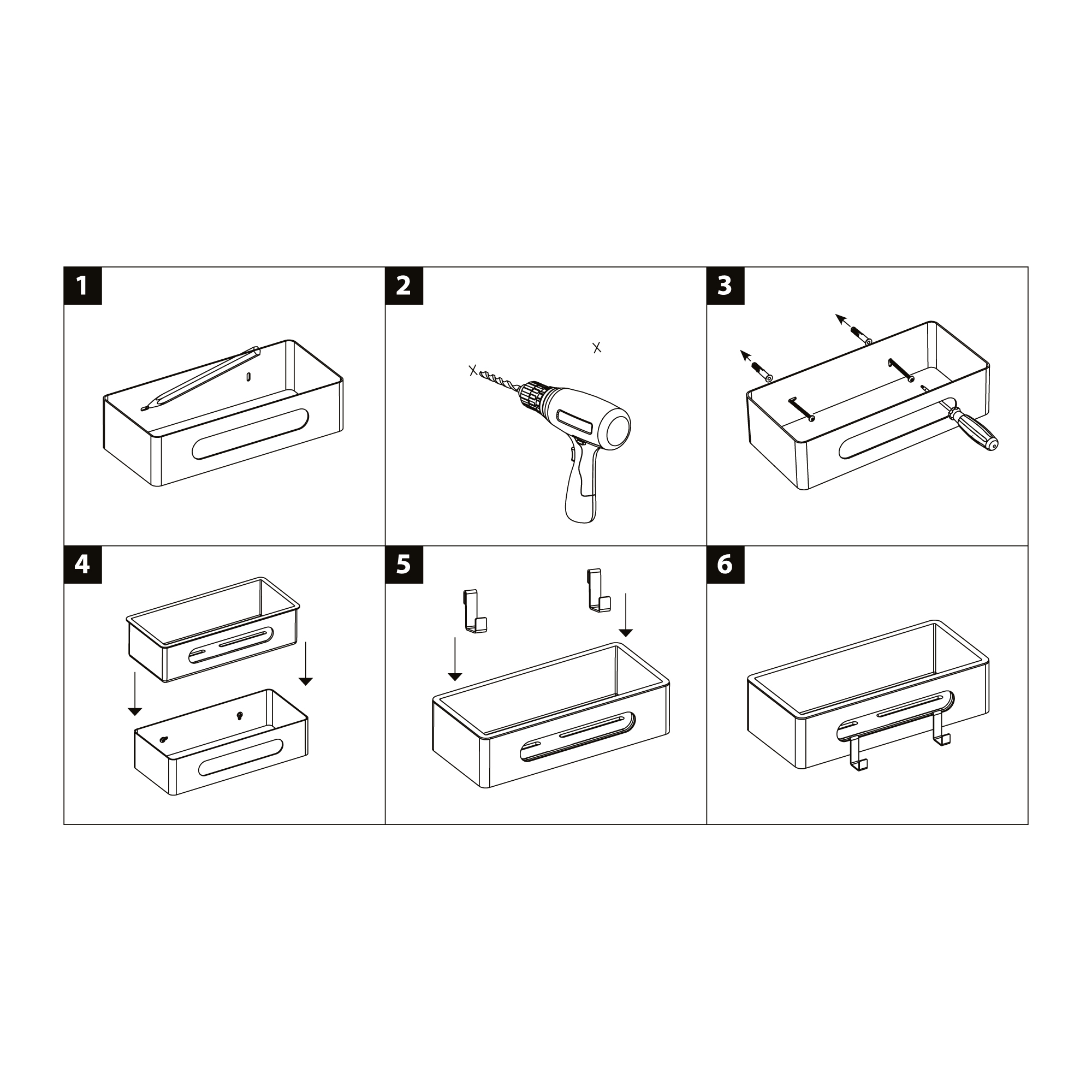 Полка для душа прямая Lemark SHELF LINE из нерж. стали с крючками, графит/вставка-пластик графит (9776045) Полка для душа прямая Lemark SHELF LINE из нерж. стали с крючками, графит/вставка-пластик графит (9776045) - фото 7