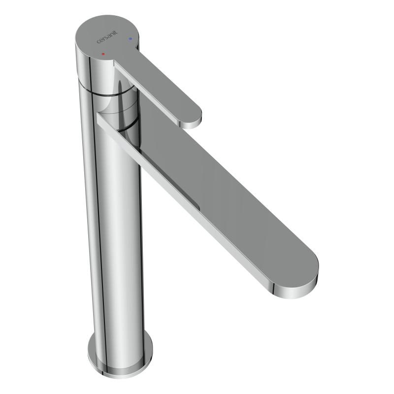 Смеситель для раковины CERSANIT OLIVA высокий однорычажный хром (68963) - фото 2