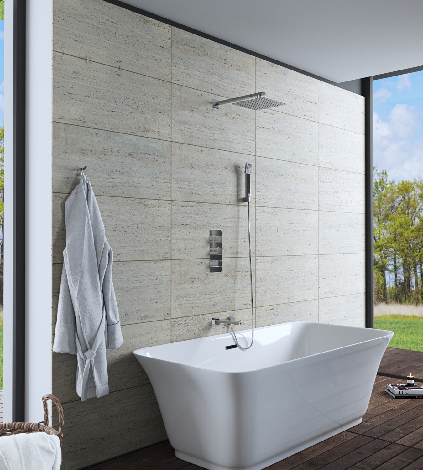 Душевая система Timo Petruma 3-х режимная, с термостатом (SX-5049/00SM chrome) - фото 2