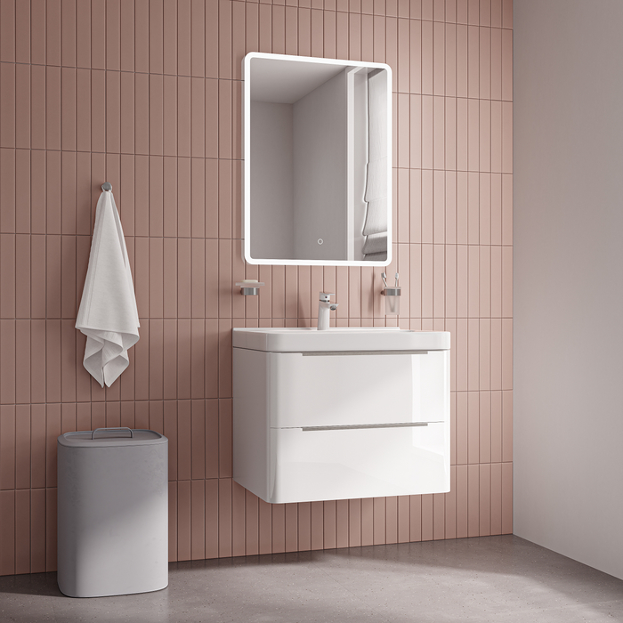 Тумба с умывальником IDDIS Cloud X подвесная, 70 см, белый (CLX70W0i95K) - фото 2