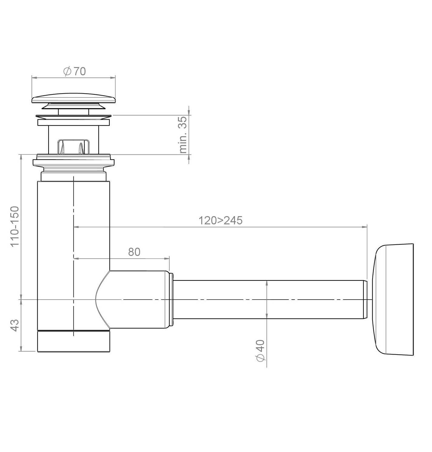 Сифон для раковины PREVEX Easy Clean (1512413) Сифон для раковины PREVEX Easy Clean (1512413)