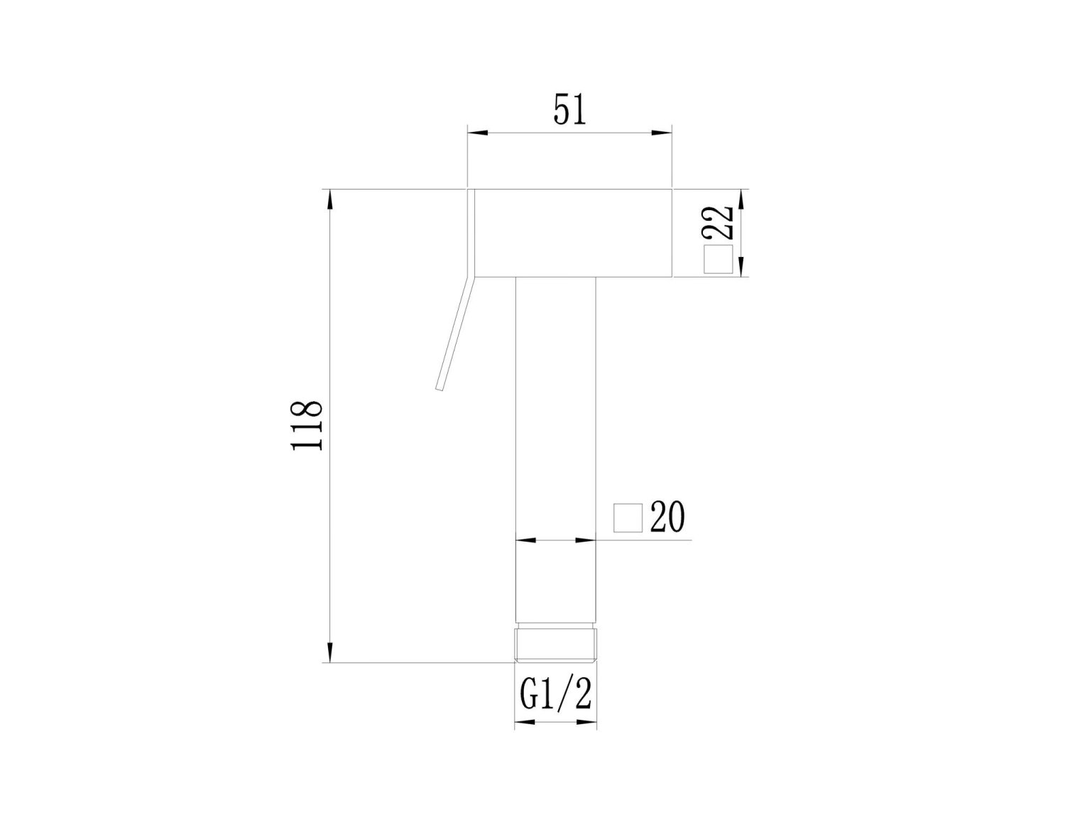 Лейка для биде Savol (S-PQ07Q) - фото 2