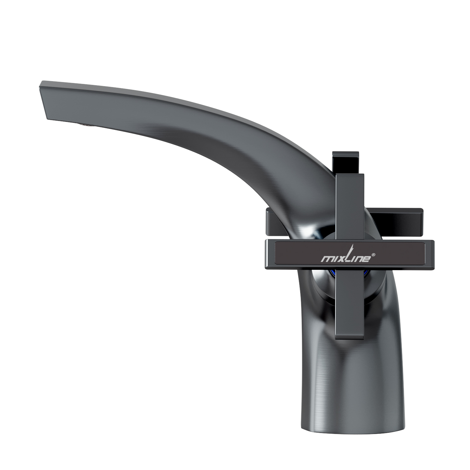 Смеситель для раковины MIXLINE ML38-04 "Graphite" 1/2 кер. графит (553896) Смеситель для раковины MIXLINE ML38-04 "Graphite" 1/2 кер. графит (553896) - фото 3