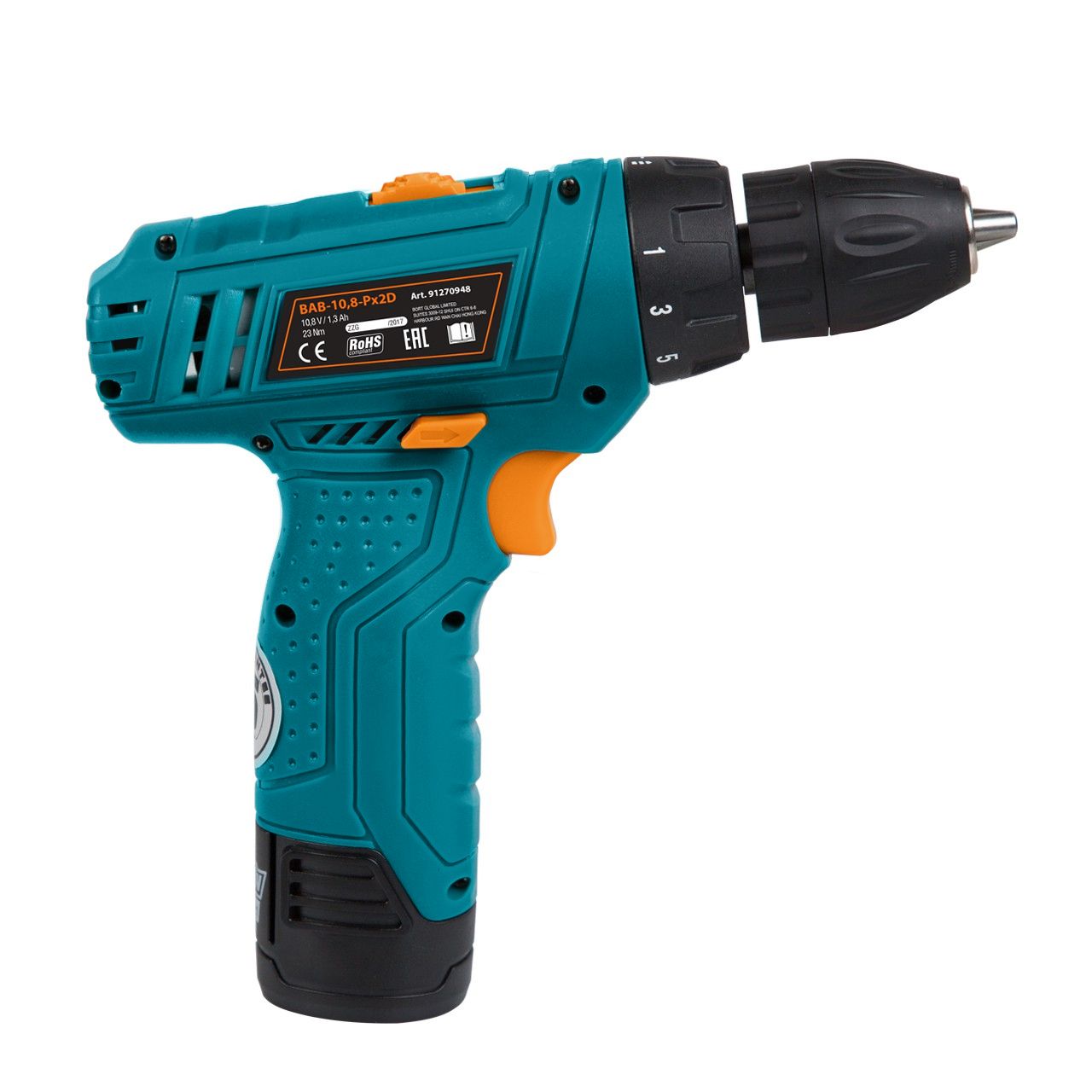 Дрель-шуруповерт аккумуляторная Bort BABort B-10,8-Px2D (2x1,3А.ч) (91270948) Дрель-шуруповерт аккумуляторная Bort BABort B-10,8-Px2D (2x1,3А.ч) (91270948) - фото 5