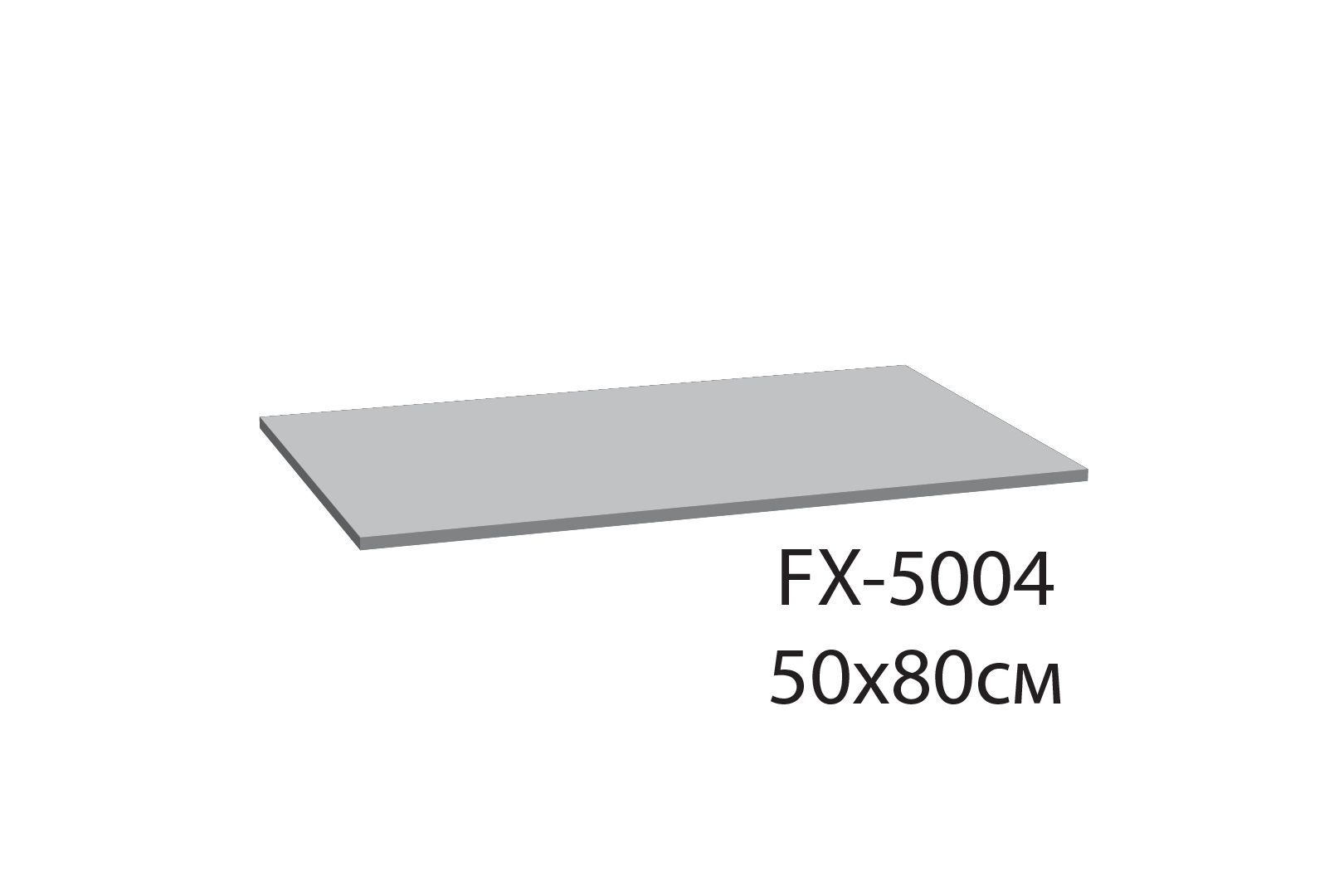 Коврик для ванной Fixsen River  серый 50х80 см. ( FX-5004K) - фото 3