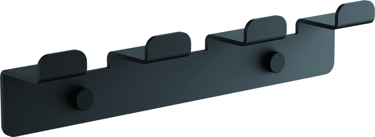 Планка с 4-мя крючками BELZ цвет: черный (B9004-7) - фото 1