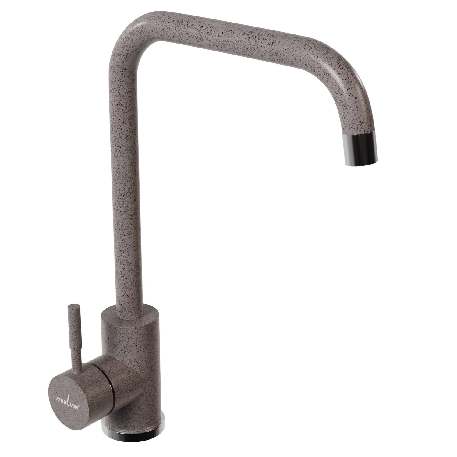 Смеситель для кухни MIXLINE ML-GS12 35к (302) песочный высок. излив (550649)
