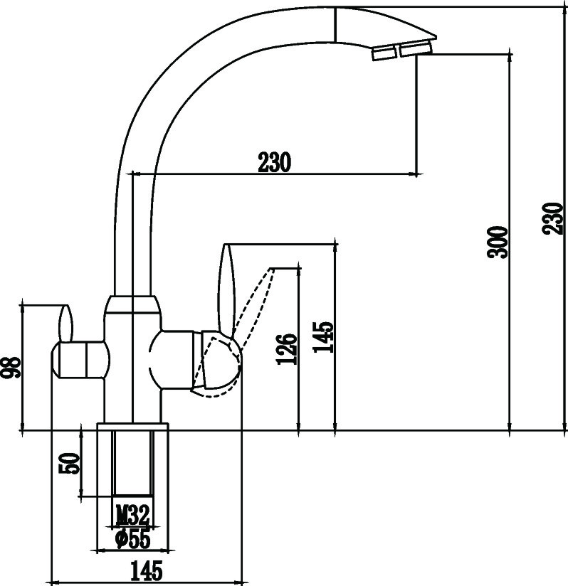 Смеситель для кухонной мойки с фильтром питьевой воды Savol (S-L1699C) - фото 2