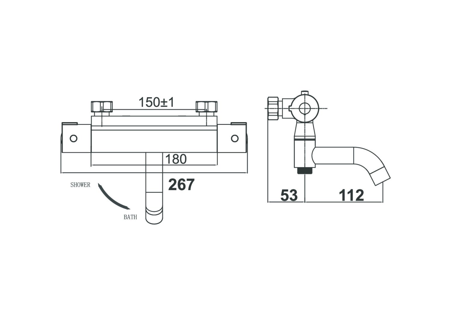 Смеситель для ванны DK Bayern Potsdam (DA2153201) - фото 2