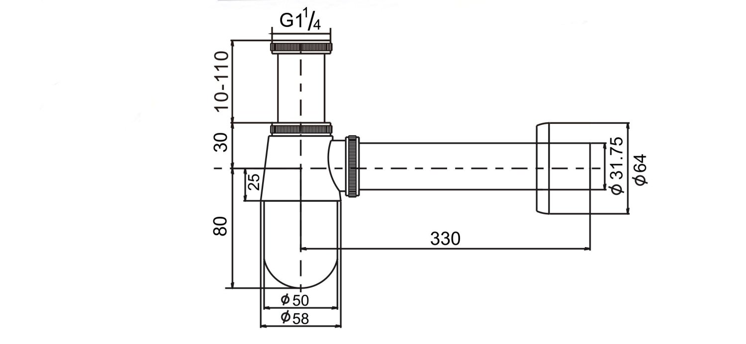 Сифон D&K для умывальника (DC9071) - фото 2
