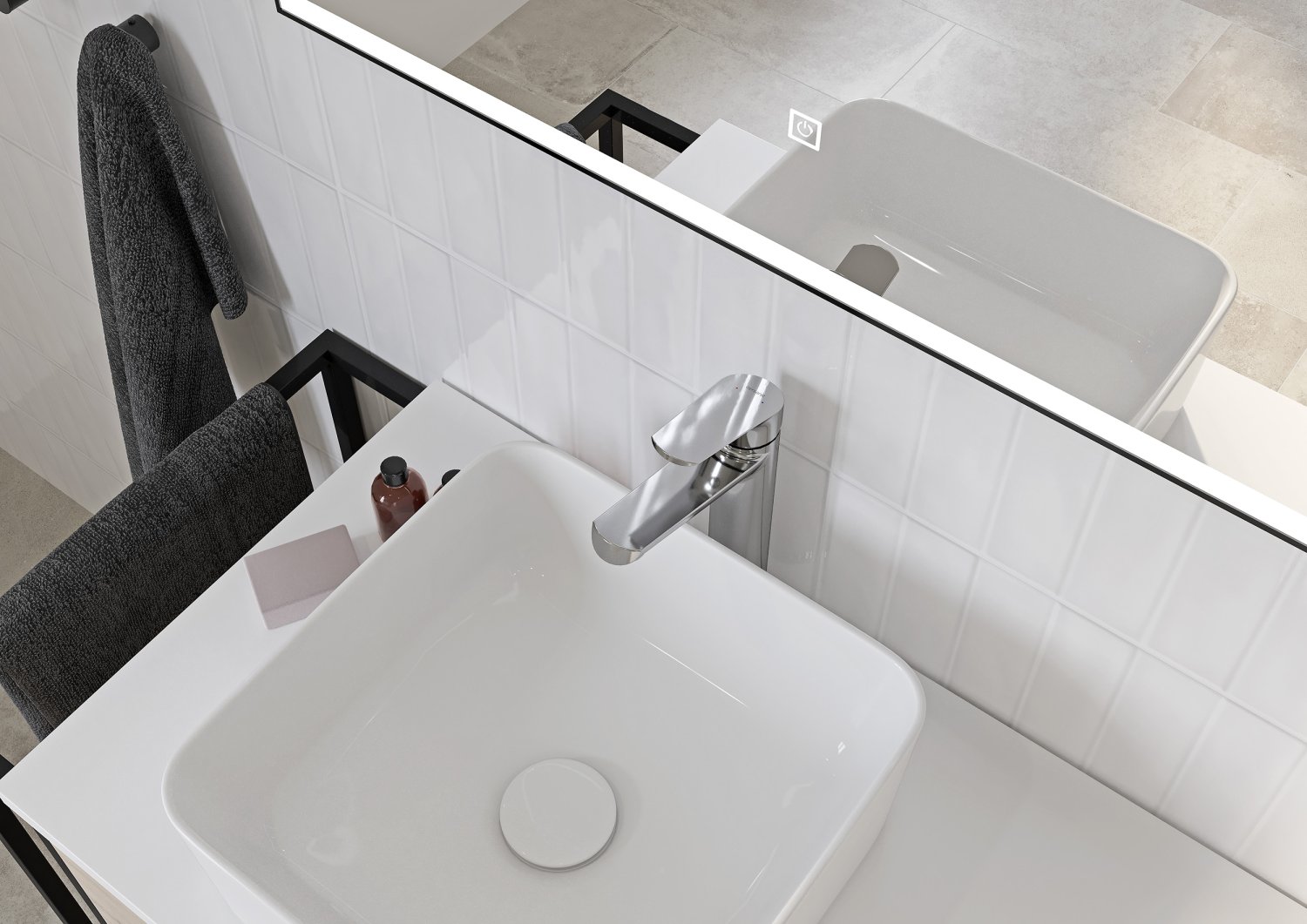 Смеситель для раковины высокий Cersanit FLAVIS однорычажный (63038) - фото 2