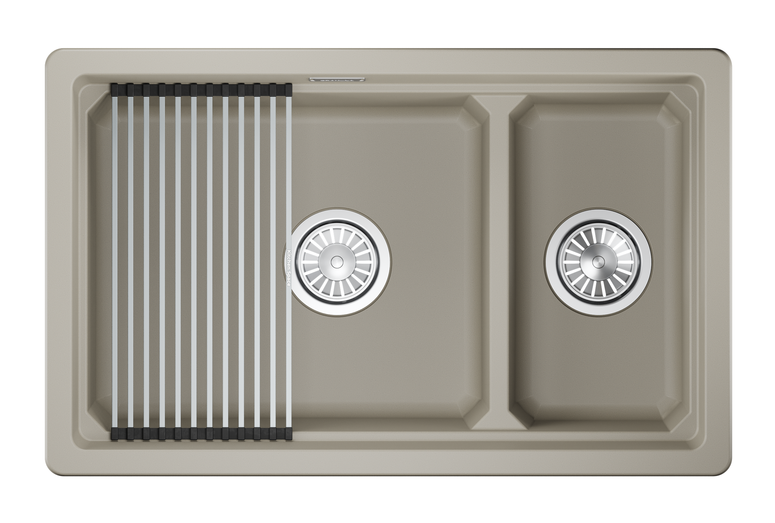 Мойка для кухни Granula Kitchen Space 7304iU креман, 73х45 см, прямоугольная (7304iU, КРЕМАН)