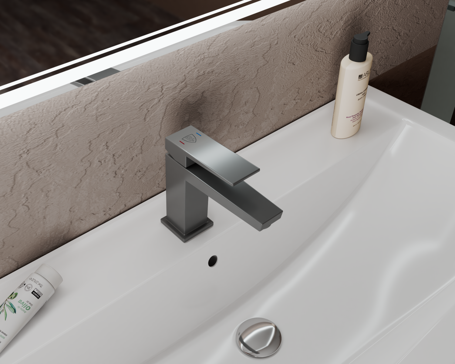 Смеситель для умывальника RUSH Thira (TR3635-12Grey) - фото 2