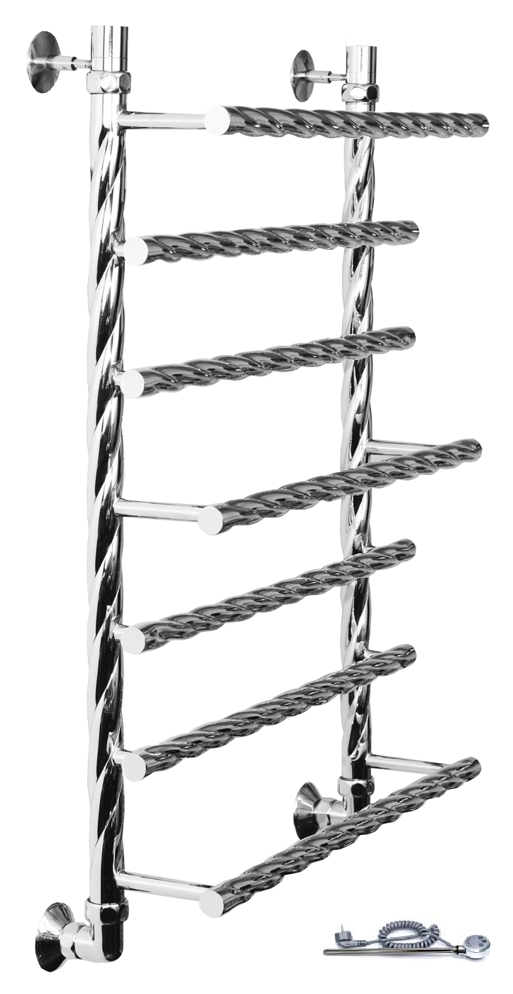 Полотенцесушитель Двин Q BRAID electro 80/50 1"-3/4"-1/2" Электрический ТЭН справа К эл, Полированный (4627169560112) Полотенцесушитель Двин Q BRAID electro 80/50 1"-3/4"-1/2" Электрический ТЭН справа К эл, Полированный (4627169560112) - фото 1
