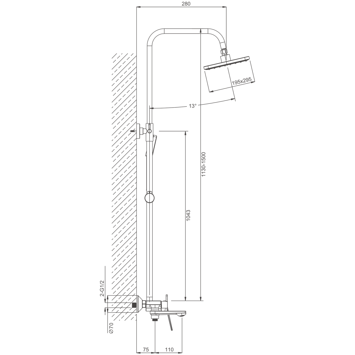 Душевая система BELZ (B24533-7) - фото 5