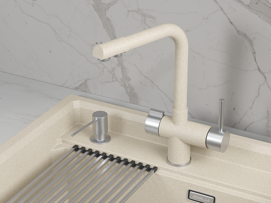 Смеситель для кухни GRANULA (5008, ПИРИТ) - фото 2