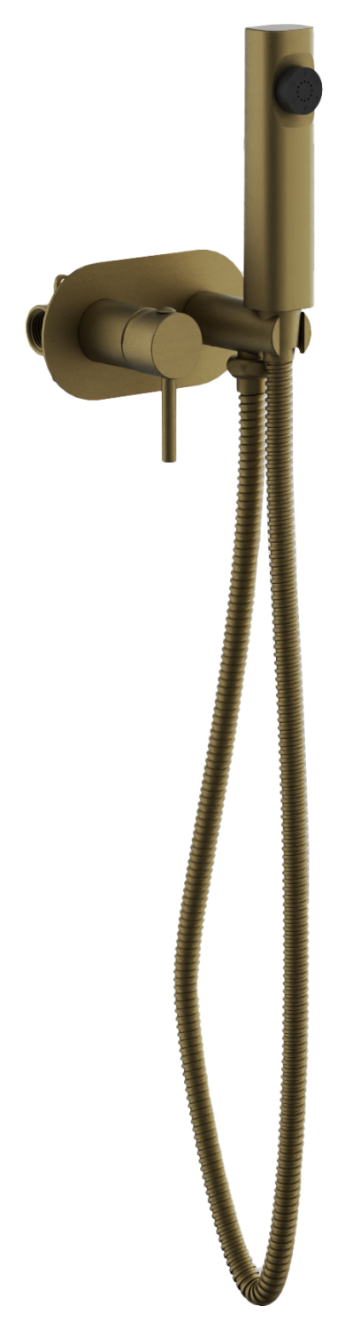 Смеситель BELZ с гигиенической лейкой золотой (B55807-5) - фото 1