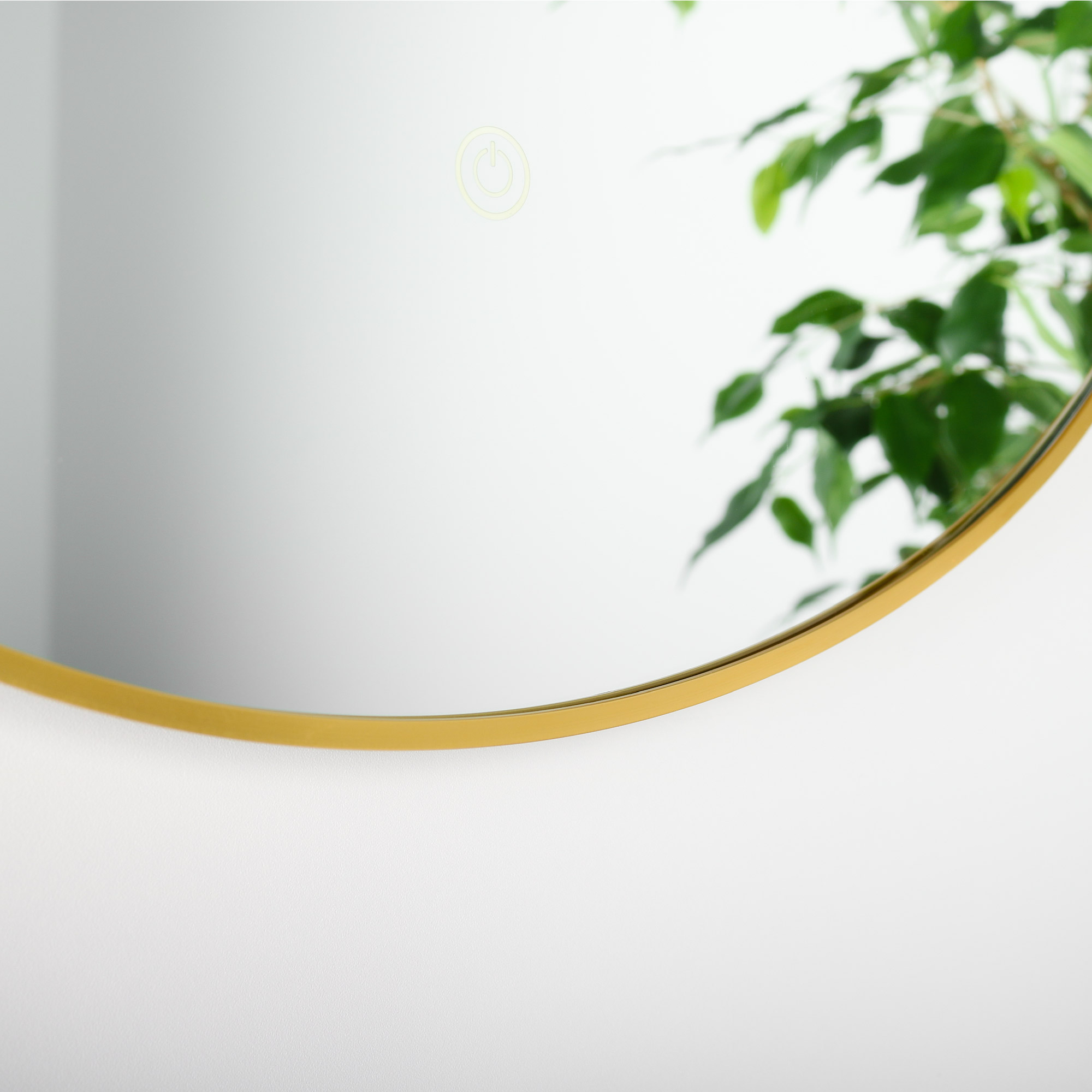 Зеркало FIXSEN с подсветкой LED овальное 40х80 см золото-сатин (FX-3080G) - фото 3