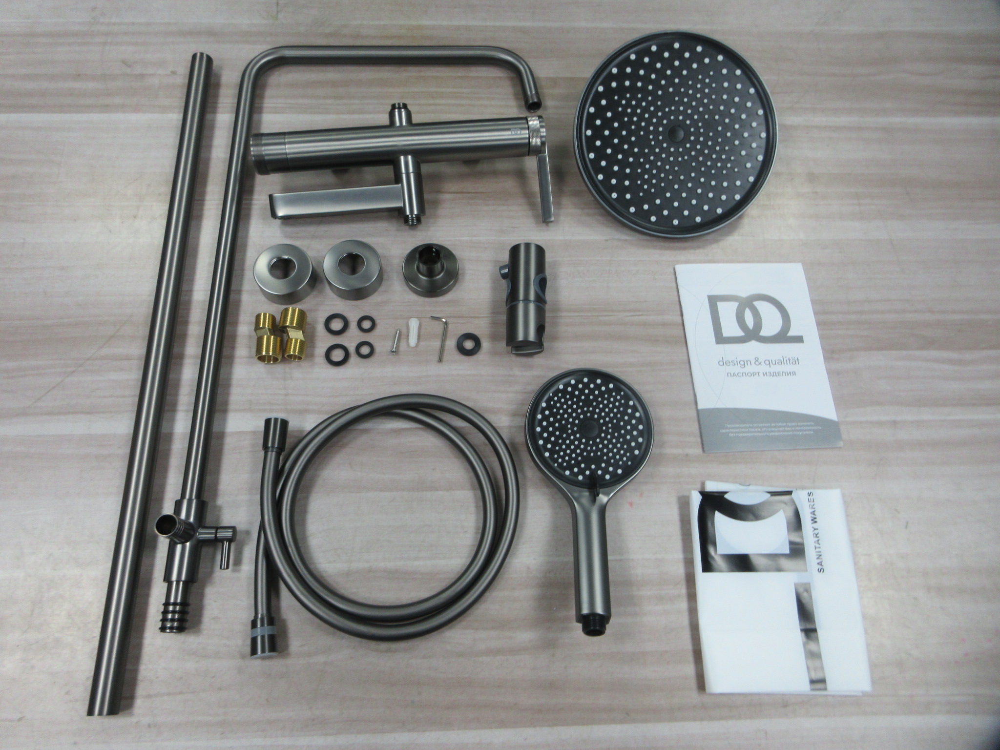 Душевая система со смесителем DQ Bonn графит (DA1703706) - фото 6