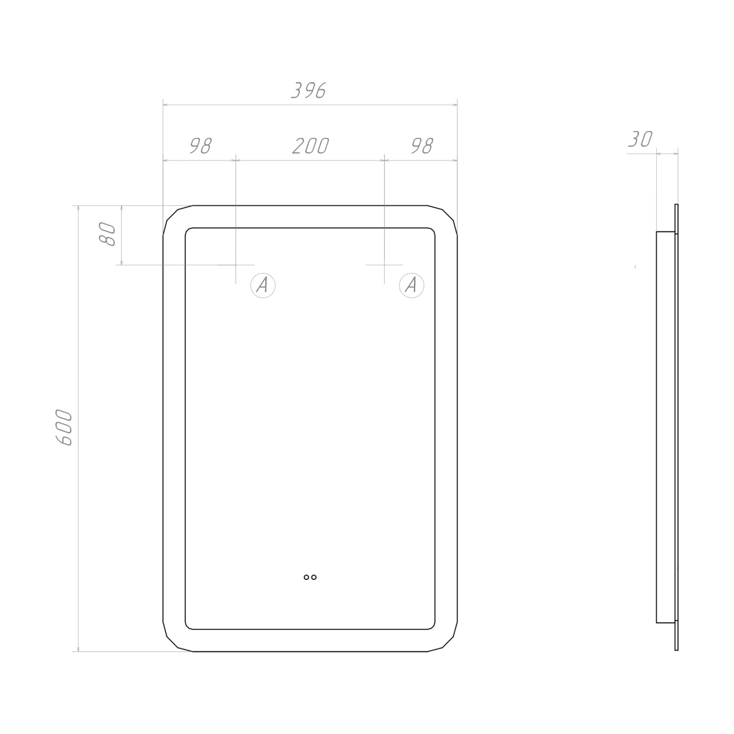 Зеркало VIGO Wing Classic 400 (79) - фото 3