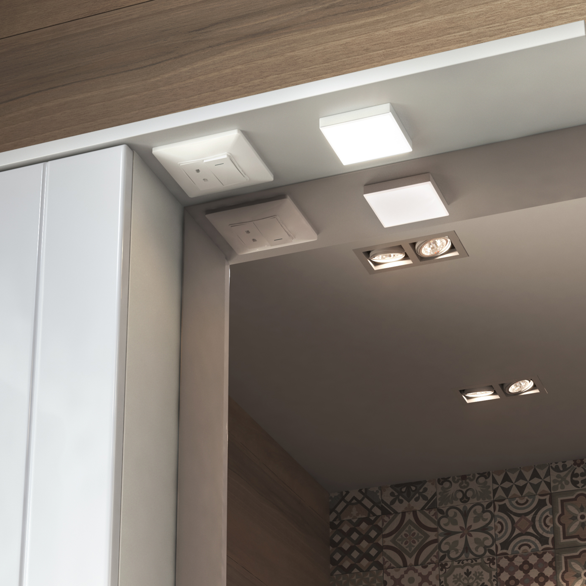 Шкаф VIGO навесной с зеркалом Diana 600 (левый) со спотом (z.DIA.60.L.El) - фото 4