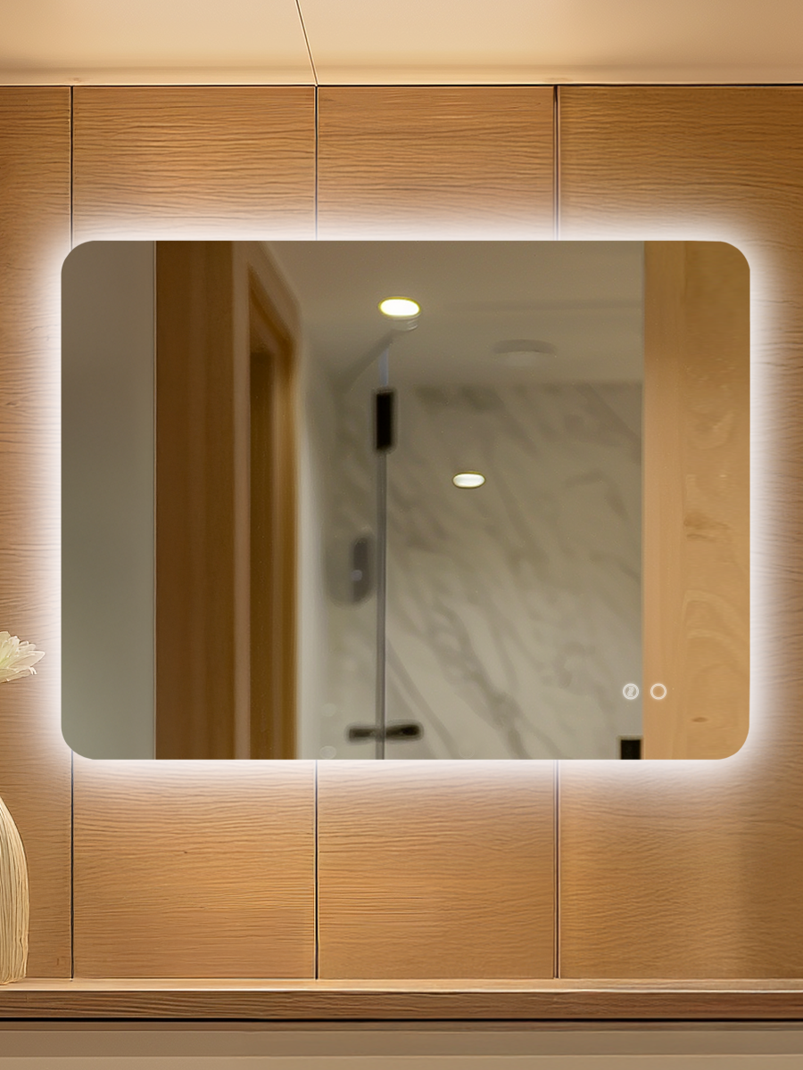 Зеркало DQ Гамбург (Hamburg) Лайт 100х80 с подсветкой (DQMHAM10080LT)