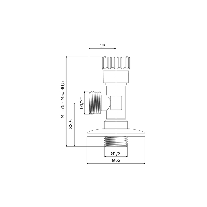 Кран угловой IDDIS Optima Home с отражателем, 1/2; 1/2, кран-букса, латунь (910B0P2C2CZ) Кран угловой IDDIS Optima Home с отражателем, 1/2; 1/2, кран-букса, латунь (910B0P2C2CZ) - фото 3