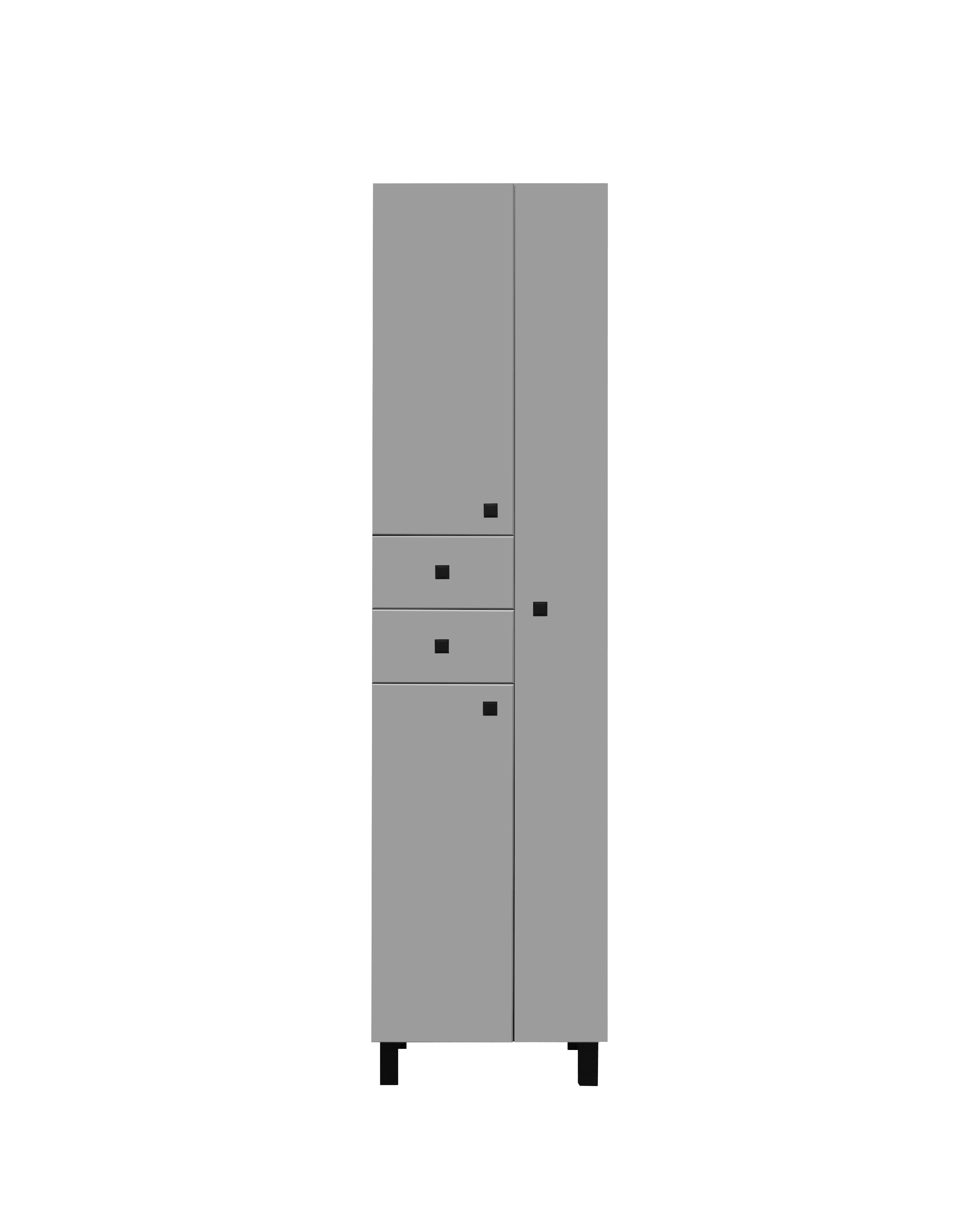 Шкаф-колонна Runo 50 правый серый (00-00004891) - фото 1