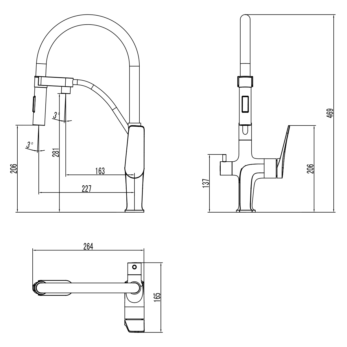 Смеситель для кухни Lemark Comfort (LM3074C) Смеситель для кухни Lemark Comfort (LM3074C) - фото 3