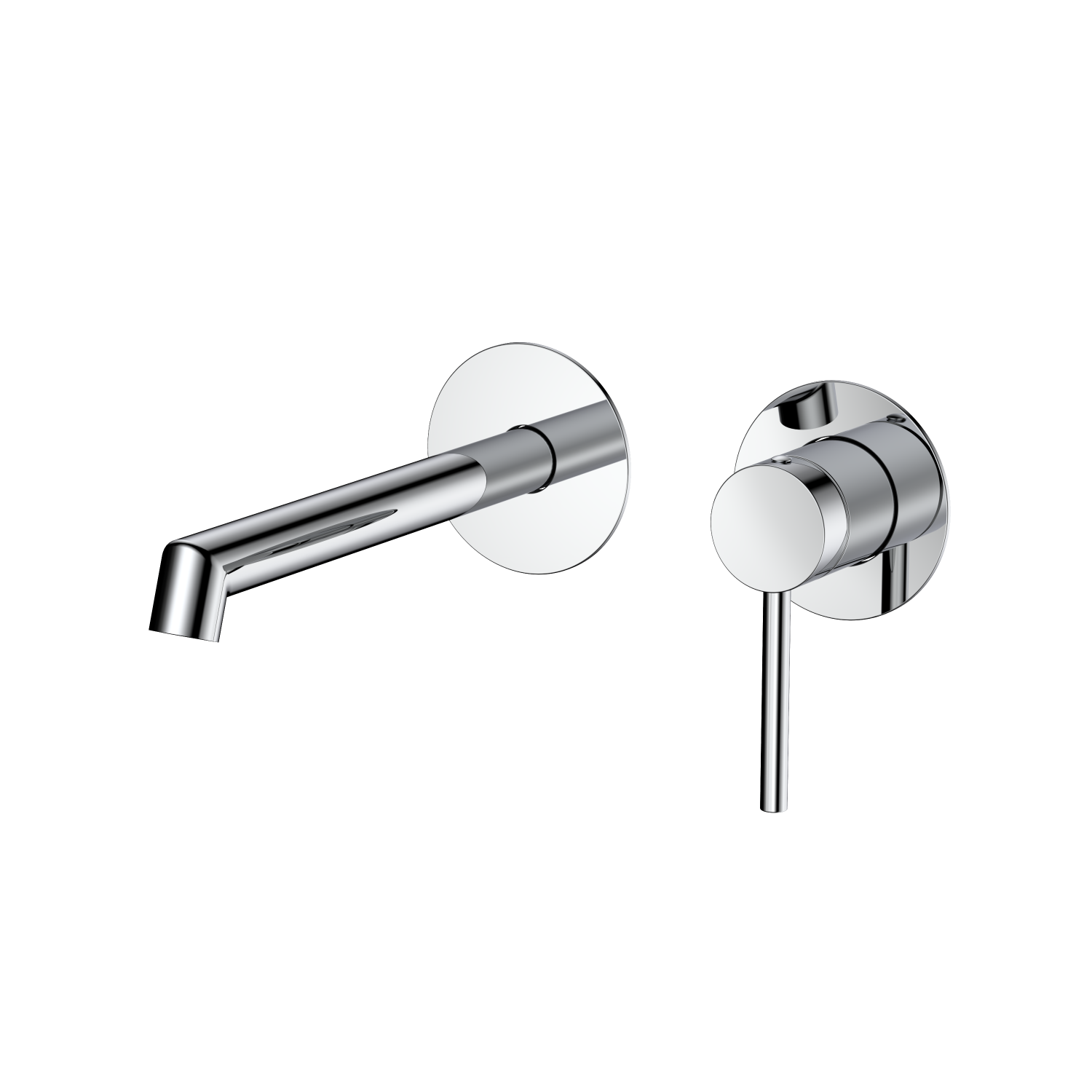 Смеситель для раковины DQ Stuttgart встраиваемый настенный хром (DA1774401) - фото 1