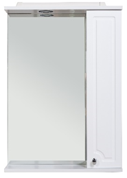 CRETE 60 Белый глянец Зеркало со шкафчиком - фото 1