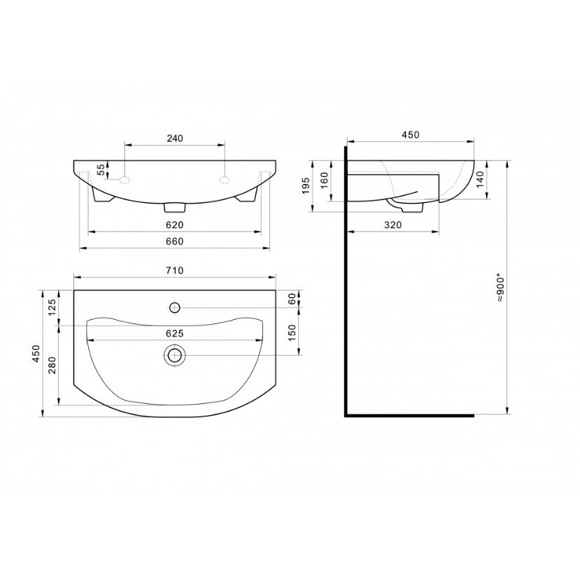 Умывальник VIGO (КСФ) Уют 55 с/о обр (Ц0000000399) - фото 5