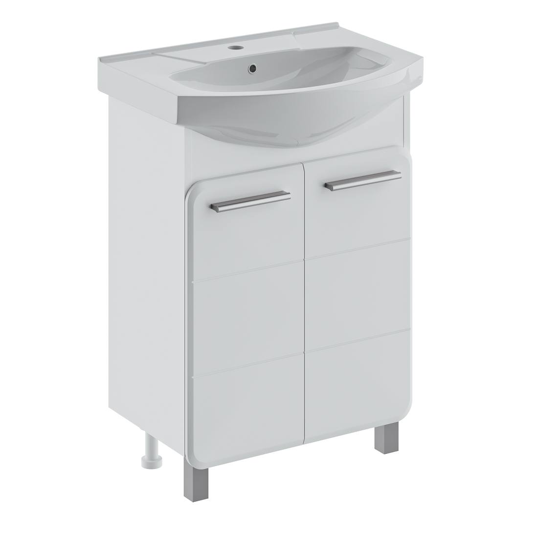 Тумба Runo Эрика 60 под умывальник Элеганс 60 (00-00004147) - фото 1