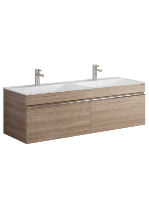 Тумба подвесная Velvex Pulsus 140 Дуб сонома (tp.PUL.PUL.140.2Y дуб сонома) Тумба подвесная Velvex Pulsus 140 Дуб сонома (tp.PUL.PUL.140.2Y дуб сонома) - фото 1